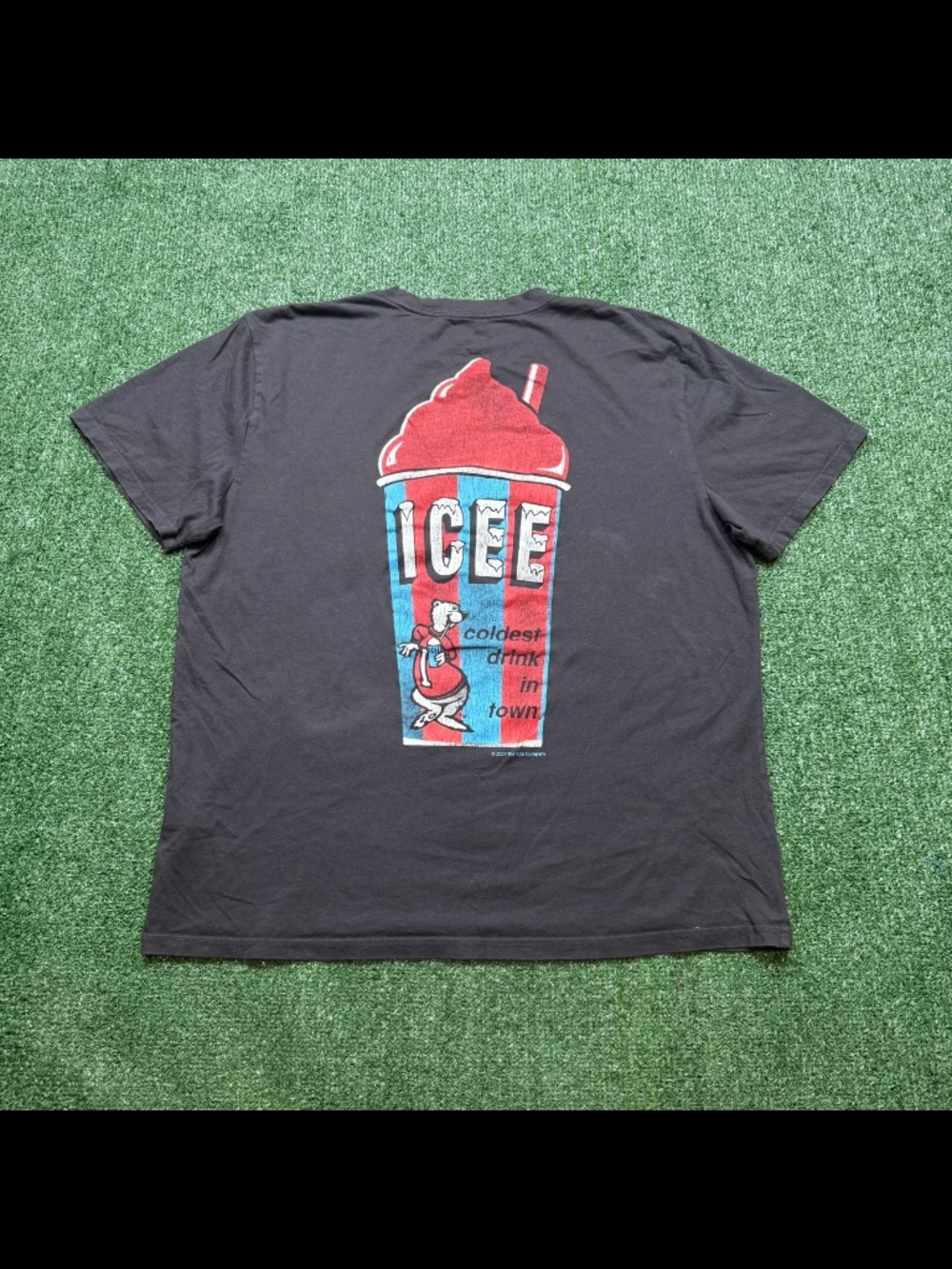 Icee x Hollister T Shirt Mens Size XL Gray Pocket Tee Short Sleeve